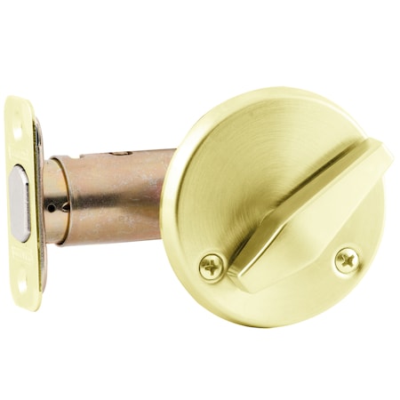 Schlage Grade 2 Door Bolt, Keyless, US3, Rectangle Stk B580 605